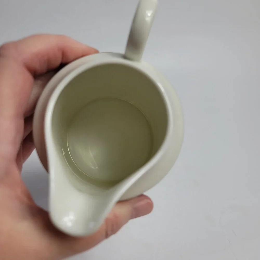 Mikasa Plum Court L3132 Creamer White with Purple Plums and Green Leaves